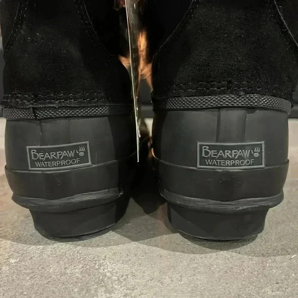 BEARPAW Deborah Waterproof Snowboots, Cow suede, faux fur & wool blend lining-8 - Picture 4 of 16